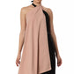 Lustrous Black Tie-Top Ensemble Dress