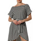 Modern Monochrome Wrap Glam Dress