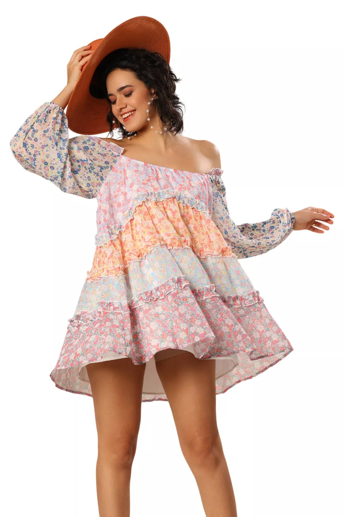 Pastel Petal Puff Perfection Dress