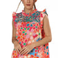 Pink Petunia Boho Clinic Top