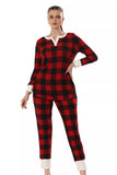 Red Blaze Checkered Comfort Night Wear