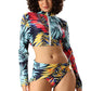 Blue Lagoon Leaf Luxe Bikini Set
