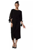Pearl Embrace Black Dress