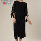 Pearl Embrace Black Dress