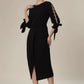 Pearl Embrace Black Dress