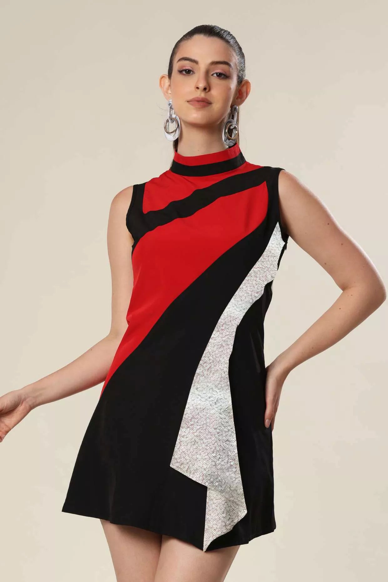 Scarlet & Shadow Luxe Mini Dress