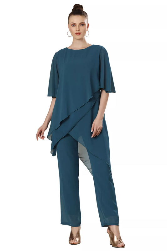 Set Of Translucent Tunic And Long Pants