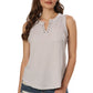 Slate Serenity Eyelet Elegant Top