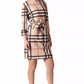 Smoky Vogue Checkered Elegance Dress