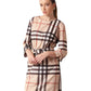 Smoky Vogue Checkered Elegance Dress