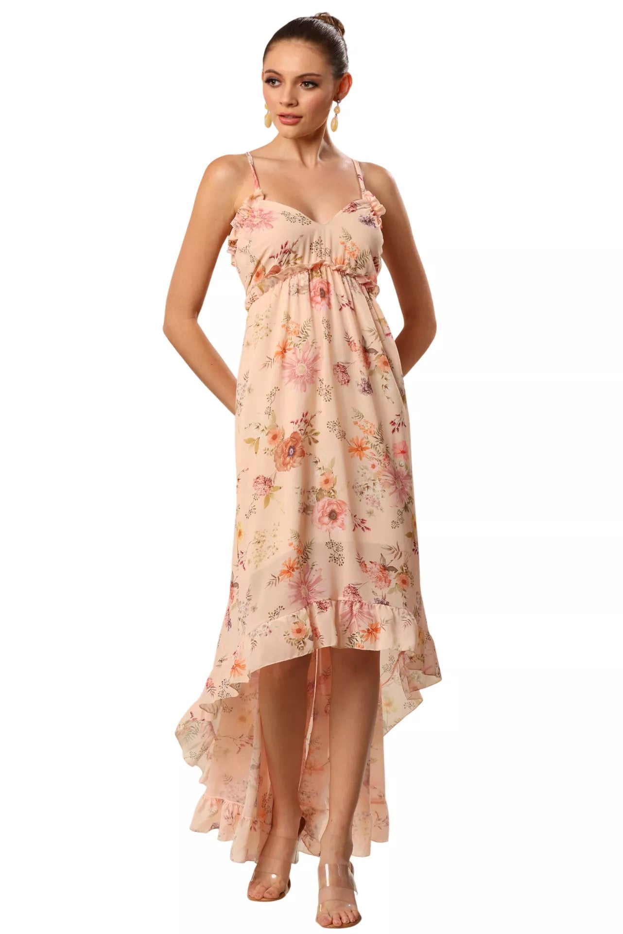 Subtle Splendor Spaghetti  Strap Elegance Dress