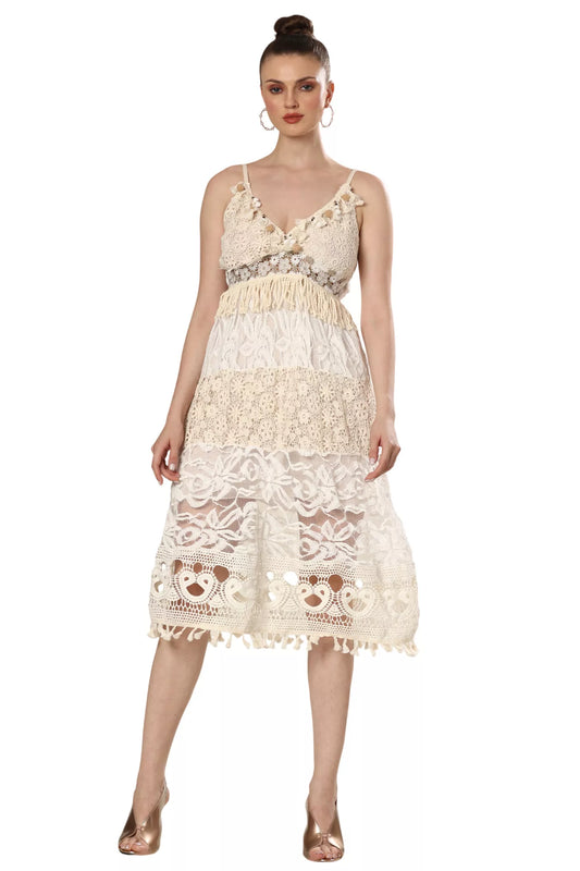 Sunny Shoreline Lace Chic Dress
