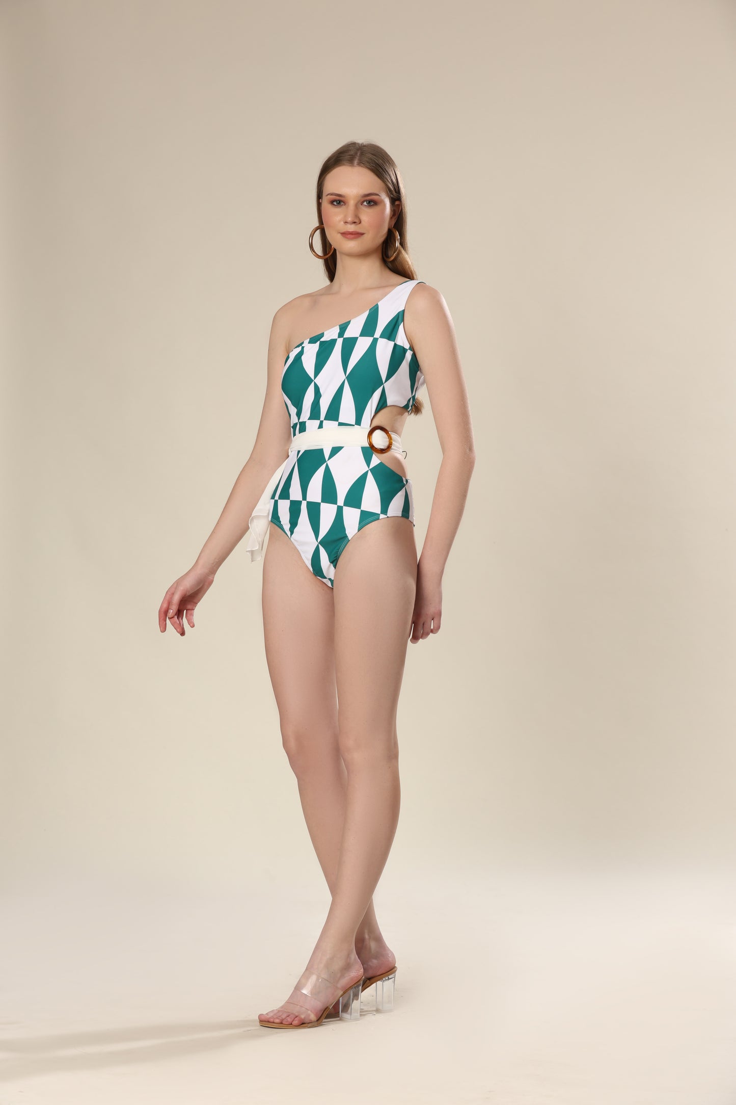 Bold Geometry Diva Elegance Swim Wear