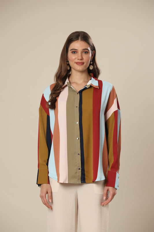 Multi Colored Stripe Bliss Shirt