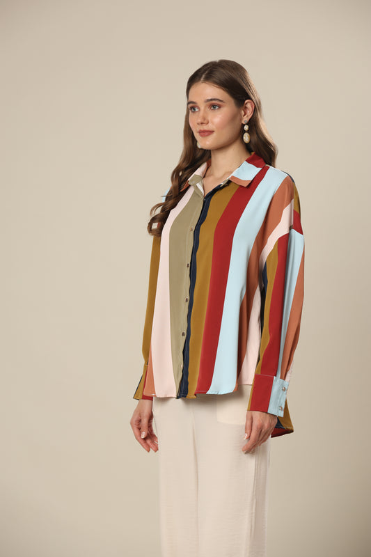 Multi Colored Stripe Bliss Shirt