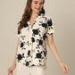 Bisque Blossom Print Top