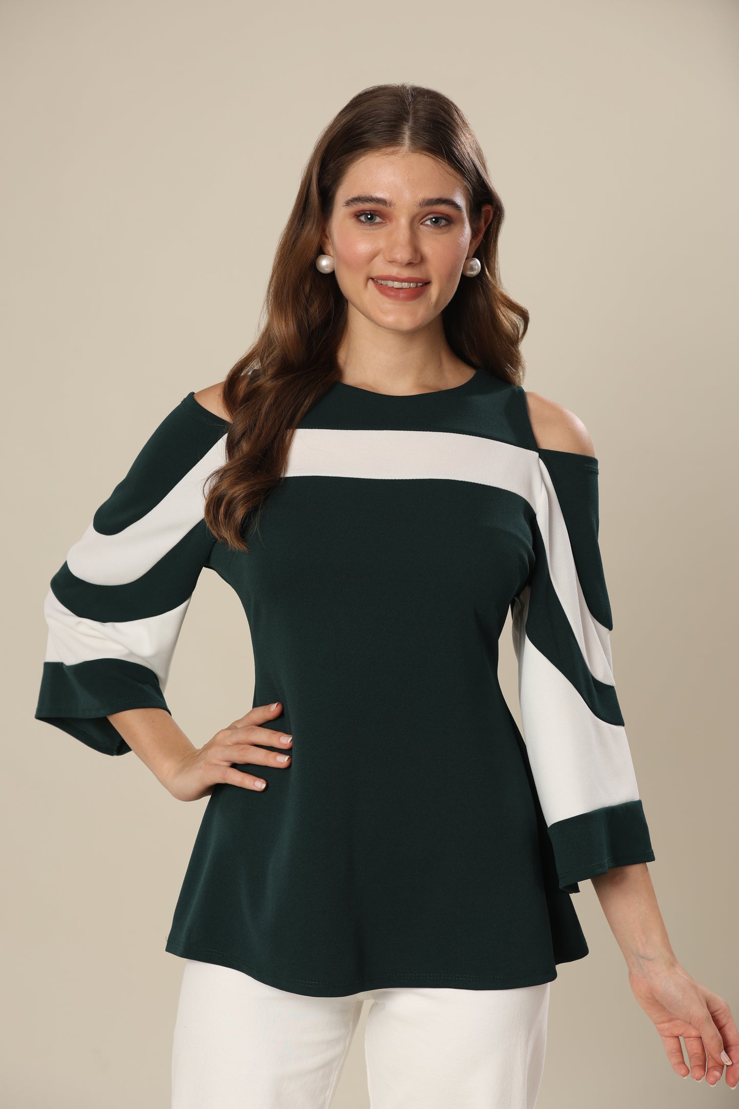 Glamorous Eclipse Flare Sleeve Ensemble Top