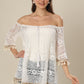 Frosty Lace Fit And Flare Dress
