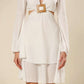 Angel's Touch Plunge & Ruffle Dress