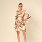 Satin Flair Adorned Dress