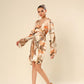 Satin Flair Adorned Dress