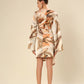 Satin Flair Adorned Dress
