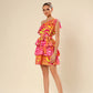 Zesty Zebra Pink Ruffle Temptation Dress
