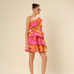 Zesty Zebra Pink Ruffle Temptation Dress