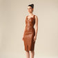 City Glamour Faux Leather Dress