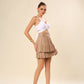 Leatherette Swirl Skirt