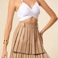 Leatherette Swirl Skirt
