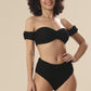 Bandeau Waves In Crinkle Delight Swim Wear