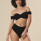 Bandeau Waves In Crinkle Delight Swim Wear