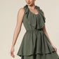 Plunging Olive Glamour Dress
