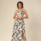 Crossover In Cream Floral Delight Dress
