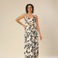 Crossover In Cream Floral Delight Dress
