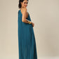 Pleats In Paradise Sleeveless Elegance Dress