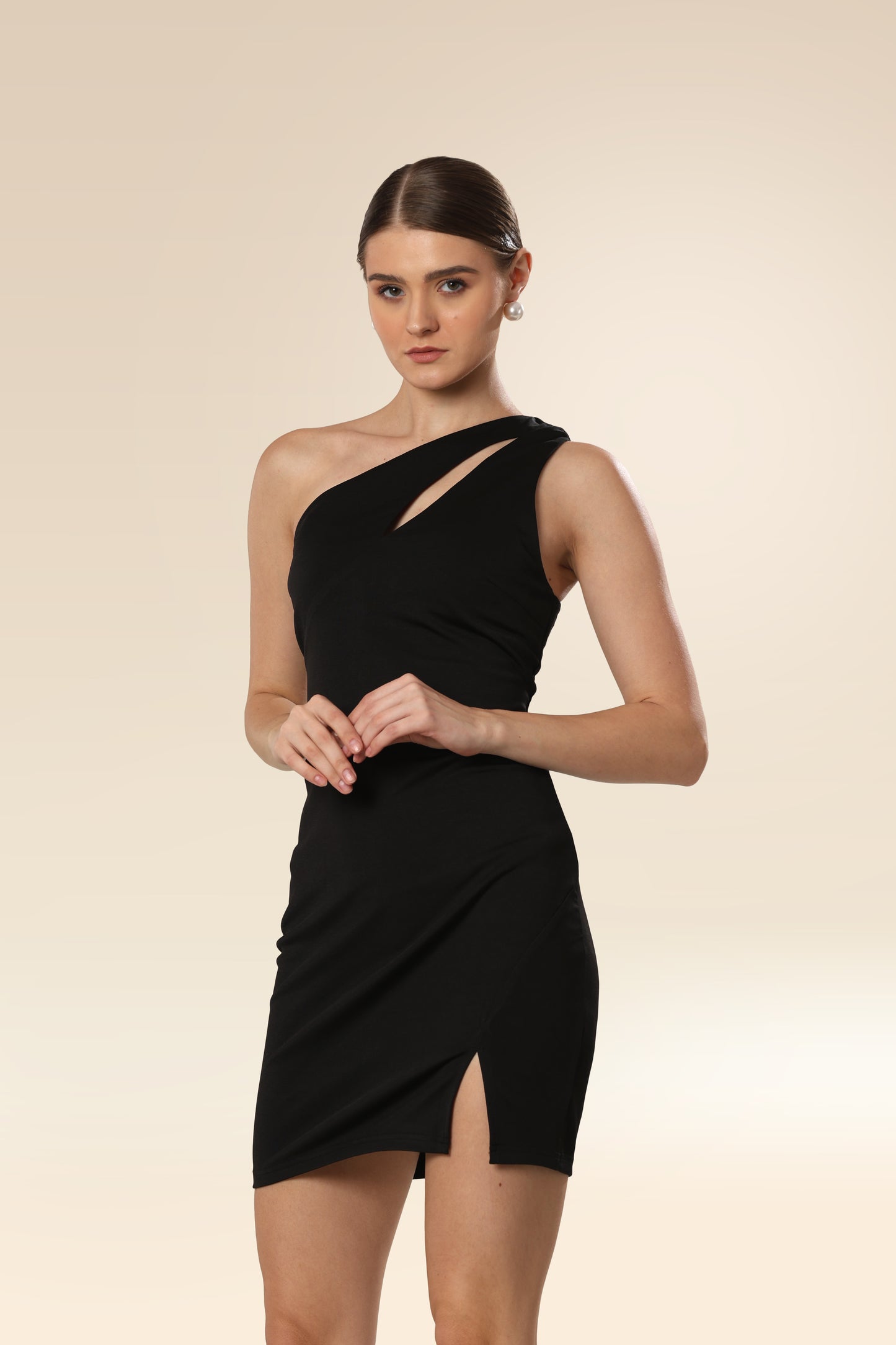 Onyx One - Shoulder Charm Dress