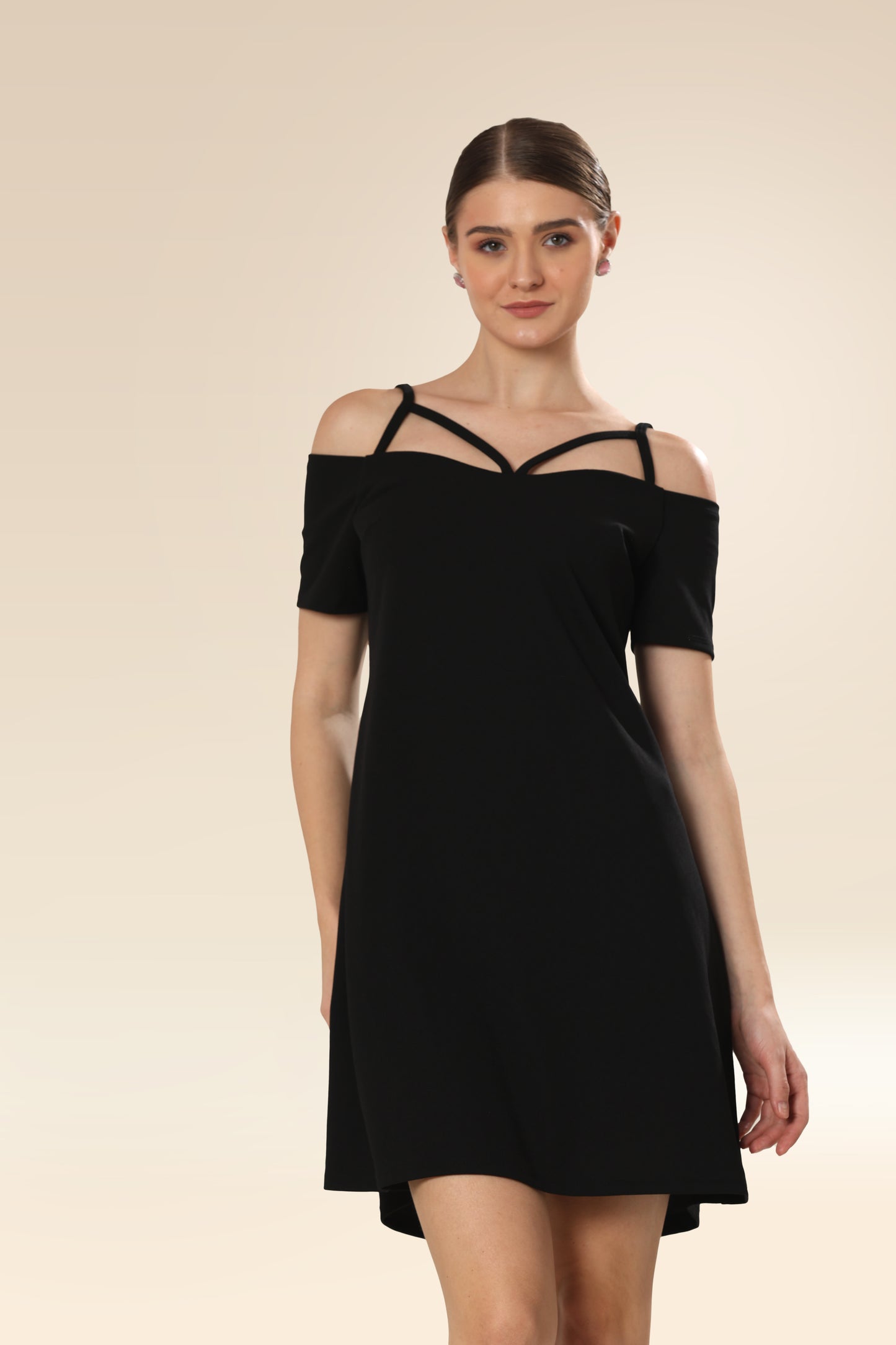 Shoulder-Bare Charm Dress