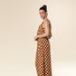 Caramel Charm Dottie Dress
