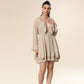 Ethereal Elegance Lace Cascade Dress