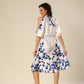 Marine Mirage Satin Stunner Dress