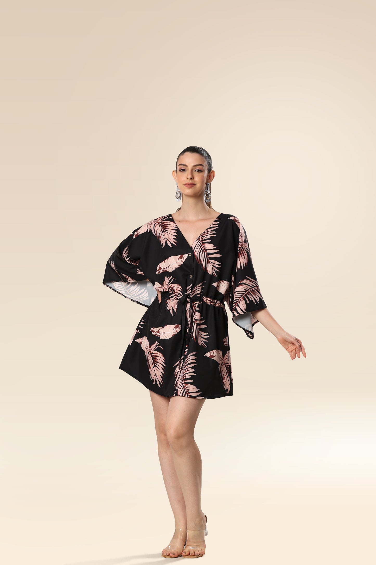 Ebony Enchantment Beach Kaftan Dress