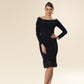 Sculpted Lace Silhouette Dress