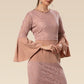 Soft Elegance With Lace Trims Dress