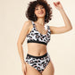 Cheetah Chic In Monochrome Swim Wear
