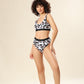 Cheetah Chic In Monochrome Swim Wear