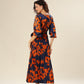 Tangerine Tango Pleat Dress