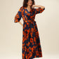 Tangerine Tango Pleat Dress