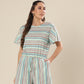 Forest Stripe Ensemble Romper